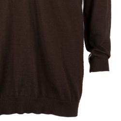 Dior Brown Long Sleeve Sweater M