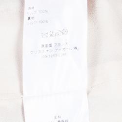 Dior Blue Sleeveless Bow Textured Jacket M