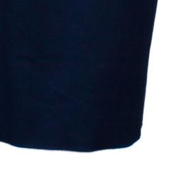 Dior Navy Blue Cotton Knee-length Dress M