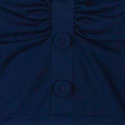 Dior Navy Blue Cotton Knee-length Dress M