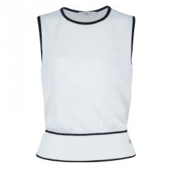 Pre Owned Dior Monochrome Knit Top And Cardigan Set M