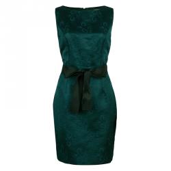 Pre Owned Dior Emerald Green Sheath Dress M