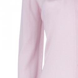 Pre Owned Dior Blush Pink Cashmere Cardigan M