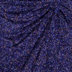 Dior Multicolor Print Sleeveless Draped Dress M