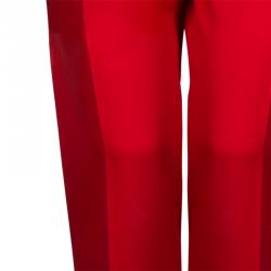 Dior Red Tailored Trousers M