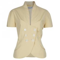 Dior Yellow Short Sleeve Jacket L