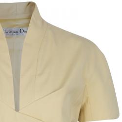 Dior Yellow Short Sleeve Jacket L