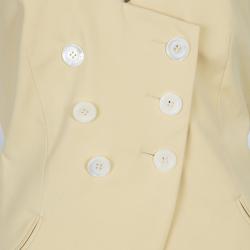 Dior Yellow Short Sleeve Jacket L