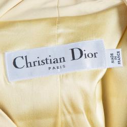 Dior Yellow Short Sleeve Jacket L