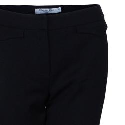 مملوكة مسبقًا Dior Black Wool Tailored Trousers S