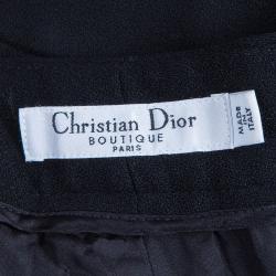 مملوكة مسبقًا Dior Black Wool Tailored Trousers S