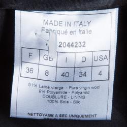 مملوكة مسبقًا Dior Black Wool Tailored Trousers S