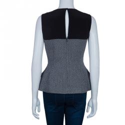 Dior Grey Sleeveless Wool Top M