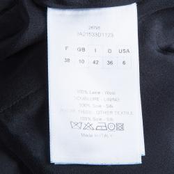 Dior Grey Sleeveless Wool Top M