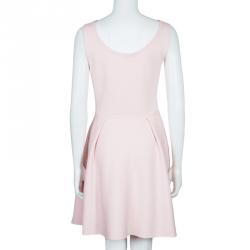 Dior Pink Wool Flare Dress M