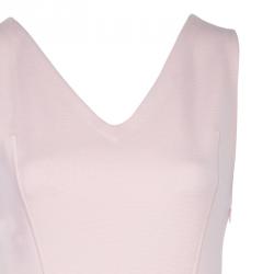 Dior Pink Wool Flare Dress M