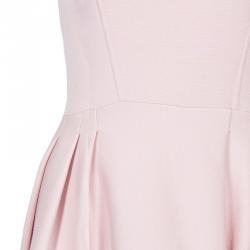 Dior Pink Wool Flare Dress M