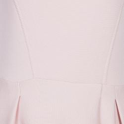 Dior Pink Wool Flare Dress M