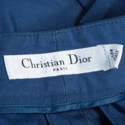 Pre Owned Dior Navy Blue Nautical Trousers M