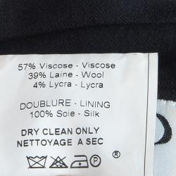 Dior Black Skirt Suit M