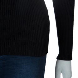 Dior Black Embellished Sweater M