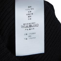 Dior Black Embellished Sweater M