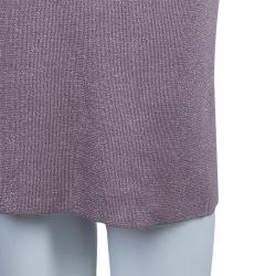 Dior Mauve Knit Bodycon Long Sleeve Maxi Dress S