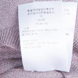 Dior Mauve Knit Bodycon Long Sleeve Maxi Dress S