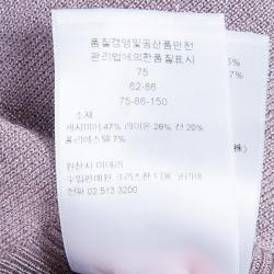 Dior Mauve Knit Bodycon Long Sleeve Maxi Dress S