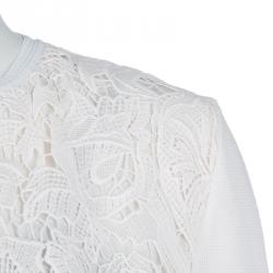 Dior Blush Pink Lace Overlay Cardigan S