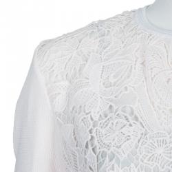 Dior Blush Pink Lace Overlay Cardigan S