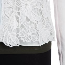 Dior Blush Pink Lace Overlay Cardigan S