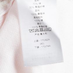 Dior Blush Pink Lace Overlay Cardigan S