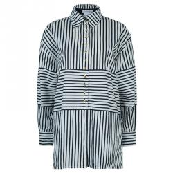 Dior Monochrome Multi-Direction Striped Long Sleeve Shirt L