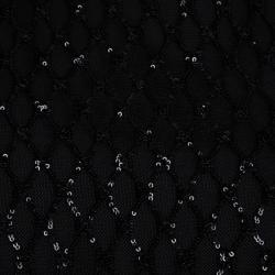 Pre Owned Christian Dior Black Sequins Sleeveless Top L 