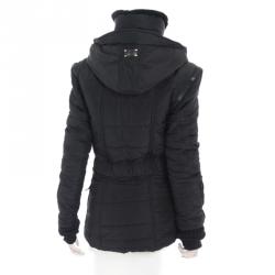 Pre Owned Dior Black Rabbit Fur Down Jacket S
