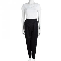 Dior Vintage Black High Waist Trousers L