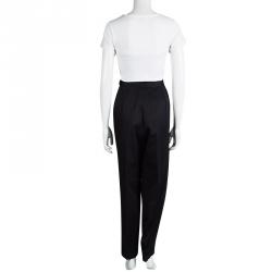 Dior Vintage Black High Waist Trousers L