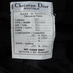 Dior Vintage Black High Waist Trousers L