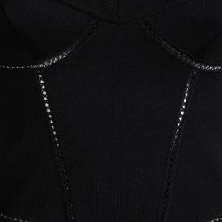 Pre Owned Dior Black Knit Cut Out Detail Sleeveless Top S