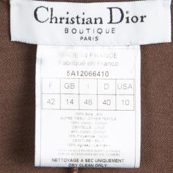 Dior Multicolor Floral Printed Silk Kaftan Style Dress L