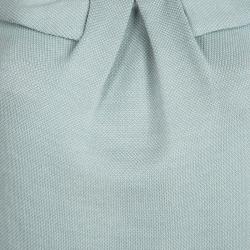 Pre Owned Dior Powder Blue Wool Pleated Front Sleeveless Sweater M