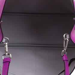 Pre Owned Dior Magenta Leather Large Diorissimo Shopper Tote
