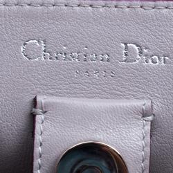 Pre Owned Dior Magenta Leather Large Diorissimo Shopper Tote
