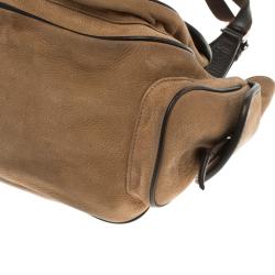 Pre Owned Dior Brown/Beige Leather Multi Pocket Tote