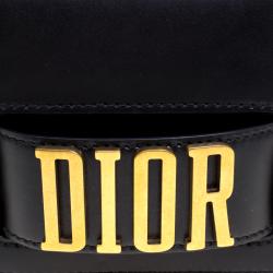 مملوكة مسبقًا Dior Black Leather Dio(r)evolution Clutch