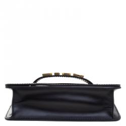 مملوكة مسبقًا Dior Black Leather Dio(r)evolution Clutch