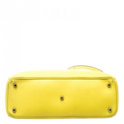 Pre Owned حقيبة شوبر ديور ديوريسيمو جلد أصفر متوسطة