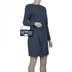 مملوكة مسبقًا Dior Black Patent Leather Cannage Quilted New Lock Wallet