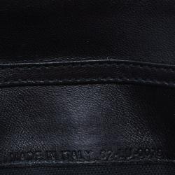 مملوكة مسبقًا Dior Black Patent Leather Cannage Quilted New Lock Wallet